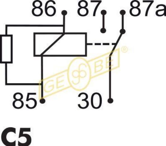 Relay, main current Minirelee 12V 30/40A Vahetuv Seelikuga