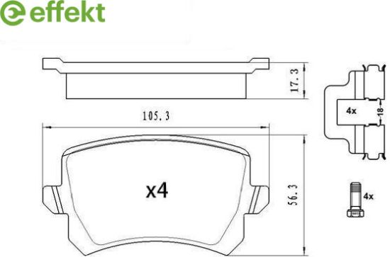 Brake Pad Set, disc brake VAG - 3C0 698 451F