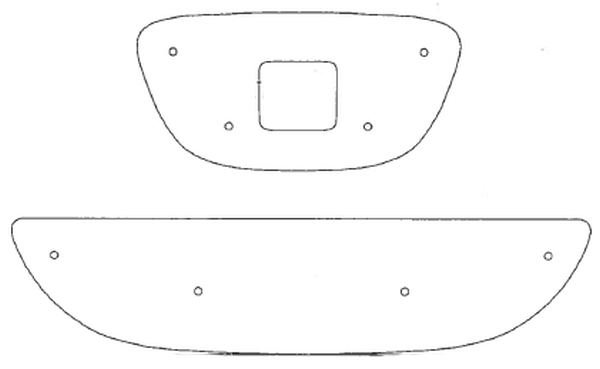 Trim/Protection Strip, radiator grille Seat Altea/Toledo 2005-2009