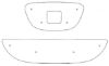 Trim/Protection Strip, radiator grille Seat Altea/Toledo 2005-2009