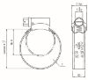 Clamping Clip Roostevaba 19-28mm 4-5Nm  1tk