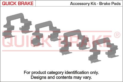 Accessory Kit, disc brake pad Honda, Rover