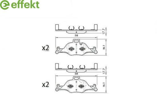 Brake Pad Set, disc brake BMW