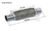 Flexible Pipe, exhaust system 48x340mm soft flex keevitatud otstega