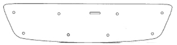 Trim/Protection Strip, radiator grille MB C 2001-2007