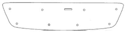 Trim/Protection Strip, radiator grille MB C 2001-2007