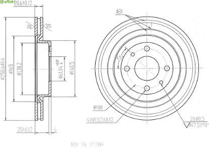 Brake Disc RENAULT - 40 20 629 84R