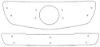 Trim/Protection Strip, radiator grille MB C-klass Avantgarde 2007-2011