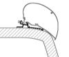 Mounting Set, roof rack Hymer SX Adapter Serie 6 - 4,00m