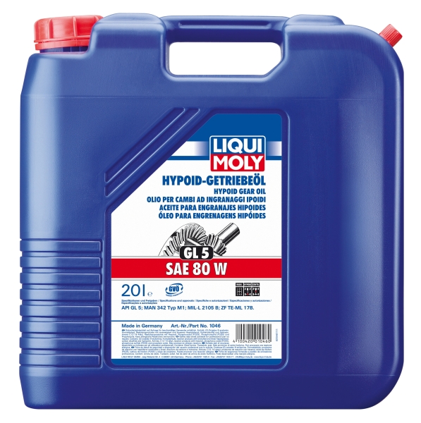 Transmission Oil hüpoid 80W (GL-5) 20L