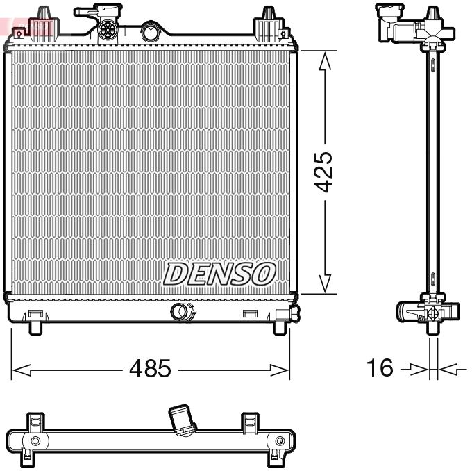 Radiator, engine cooling SUZUKI 1770081P00