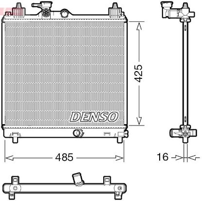 Radiator, engine cooling SUZUKI 1770081P00
