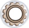 Socket Wrench Insert 1/2" Deep Socket "Gear Lock", 17 mm