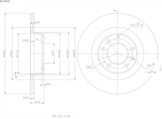 Brake Disc PSA - 4249 23