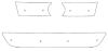 Trim/Protection Strip, radiator grille VW Polo 2009-2014