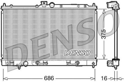 Radiator, engine cooling MITSUBISHI Lancer VI 1.6 i