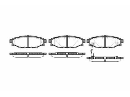Brake Pad Set, disc brake SUBARU - 26696-AG010
