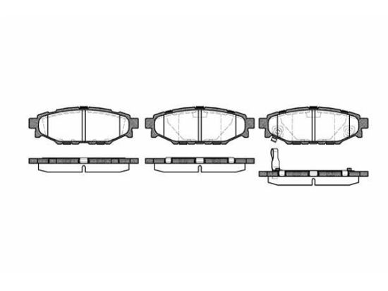 Brake Pad Set, disc brake SUBARU - 26696-AG010