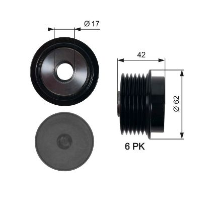Alternator Freewheel Clutch Toyota