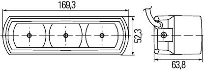 Daytime Running Light Set IVECO - 5801373527 - 3xLED, 12/24V