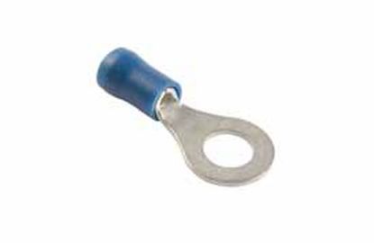 Terminal, electric universal parts rõngas M4 (4.3mm) sinine