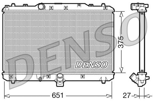 Radiator, engine cooling SUZUKI SX4 1.9 JTD 10/05-