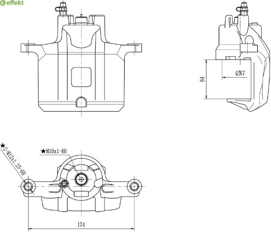 Brake Caliper PSA - 16 074 997 80