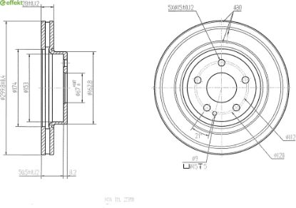 Brake Disc MERCEDES-BENZ - 639 421 00 12