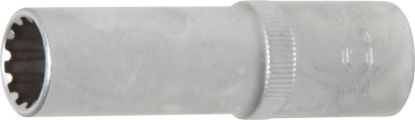 Socket Wrench Insert 1/2" Deep Socket "Gear Lock", 14 mm