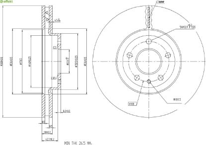 Brake Disc FORD - 5 322 975