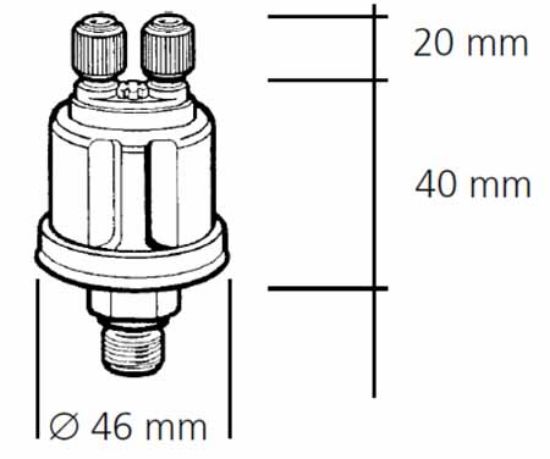 Sensor, oil pressure M18 X 1,5 5 BAR