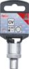 Socket Wrench Insert 1/2" Socket "Gear Lock", 8 mm