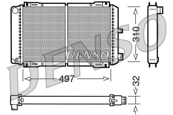 Radiator, engine cooling FORD Fiesta II 1.3 / 1.4 1.6