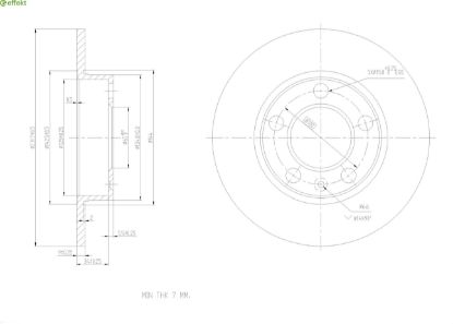 Brake Disc VAG - 1J0 615 601 N