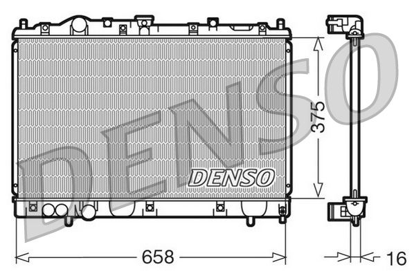 Radiator, engine cooling MITSUBISHI Colt V / Lancer