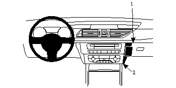 Trim Frame Audi A7 11-17 keskele
