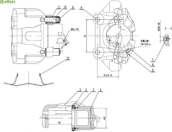 Brake Caliper VAG - 4B0 615 123