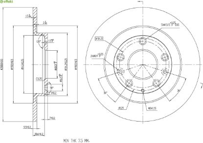 Brake Disc MAZDA - D10E-26-251