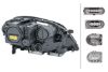Headlight M-CLASS (W164) bi-xenon vasak