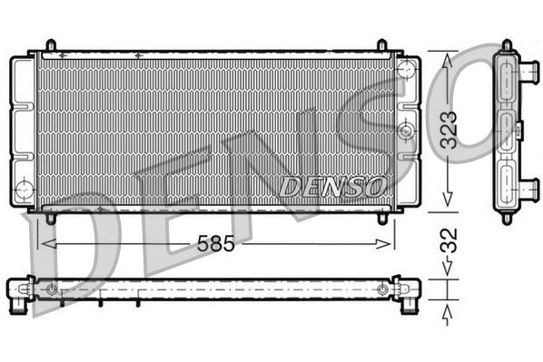 Radiator, engine cooling ROVER 216