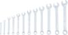 Spanner Set, ring/open ended 12-piece Combination Spanner Set, in Inch Sizes, 1