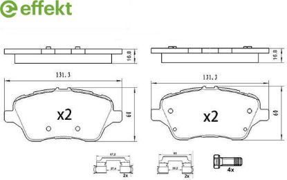 Brake Pad Set, disc brake FORD