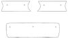 Trim/Protection Strip, radiator grille VW Golf 4