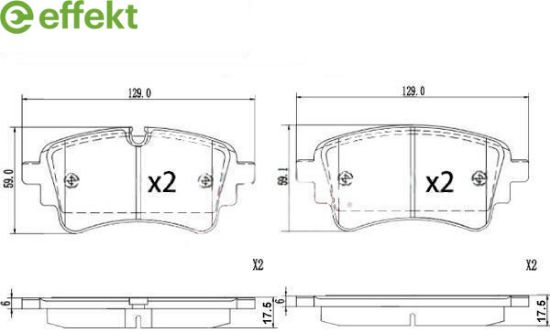 Brake Pad Set, disc brake VAG