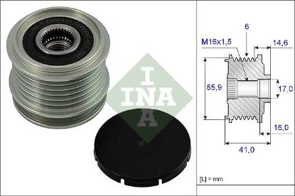 Alternator Freewheel Clutch AUDI