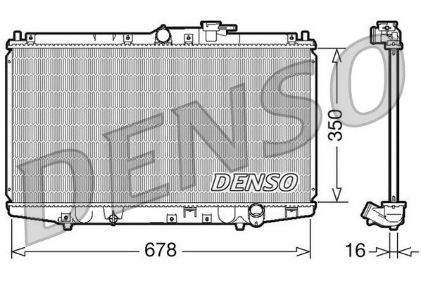 Radiator, engine cooling HONDA Accord VI 1.6i* H 10/9