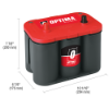Starter Battery 50Ah 815A 254*175*200 + - Käivitus