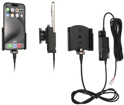 Mobile phone/PDA holder iPhone 15/15Pro fiks.laadija usb-c