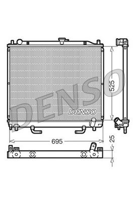 Radiator, engine cooling MITSUBISHI Pajero / Shogun