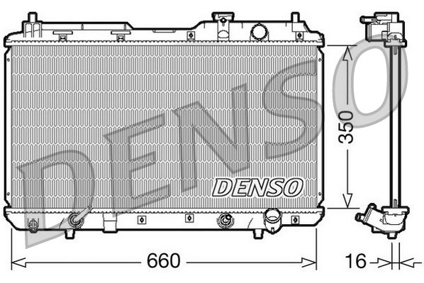 Radiator, engine cooling HONDA CR-V 2.0 i Aut. '97-Æ0